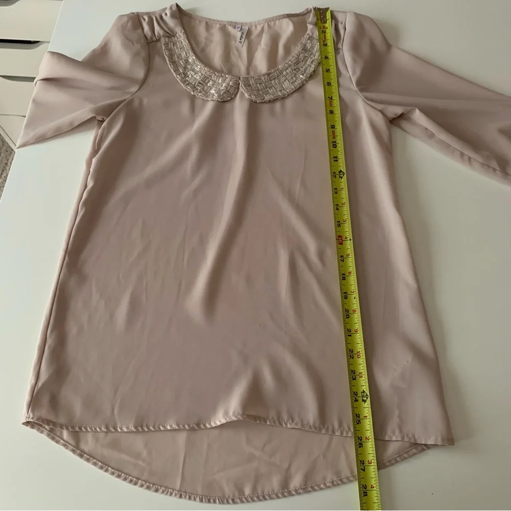 Maurice’s studio y beaded neckline blouse size small - Picture 7 of 9